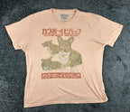 Cowboy Bebop Ein Corgi Mens XL Peach Graphic T-Shirt Anime Funimation