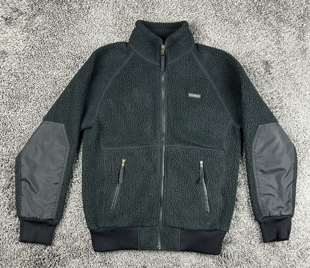 Filson Polartec Thermal Pro S Black Sherpa Fleece Jacket