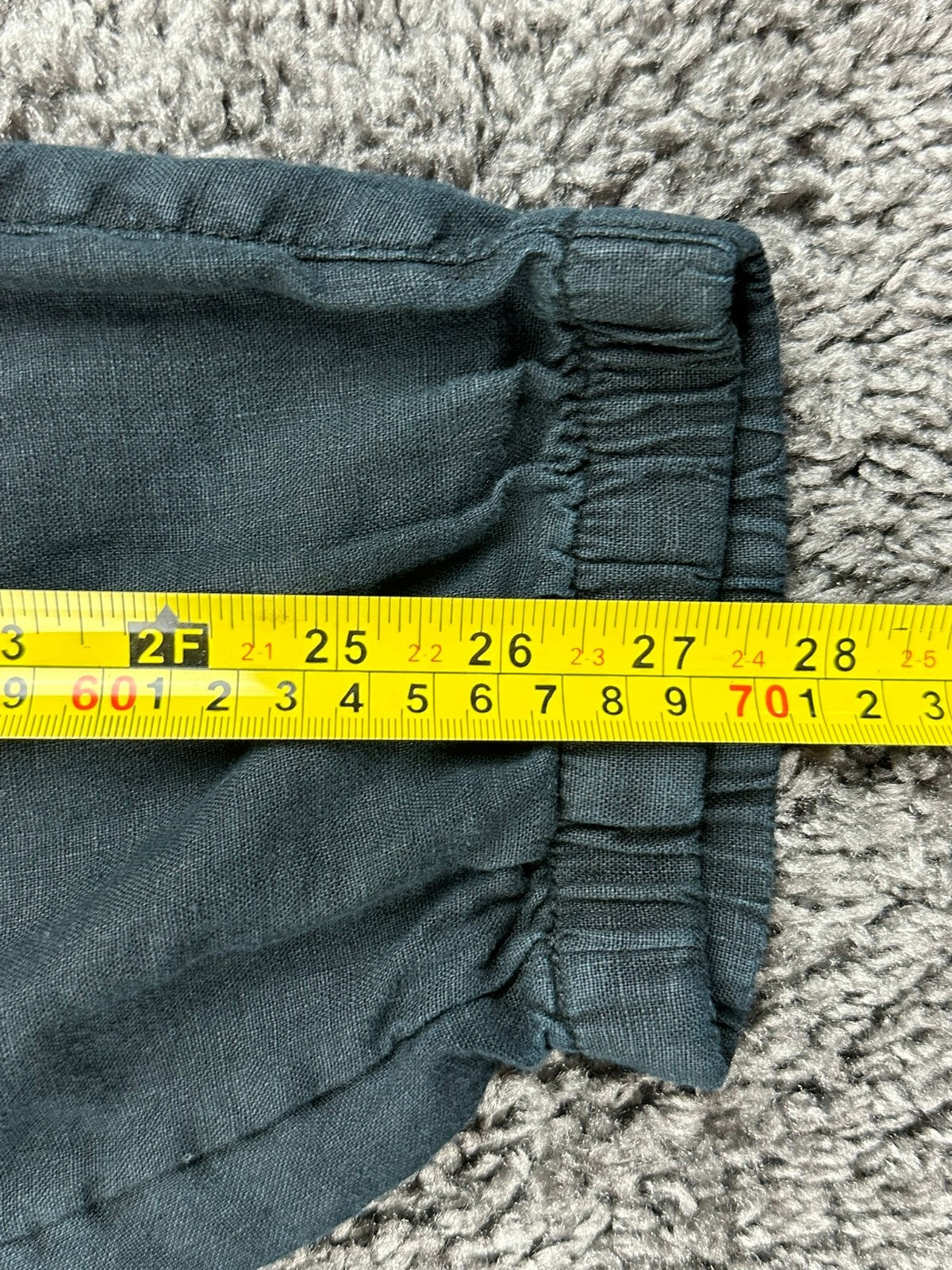 Athleta Womens Medium Black 100% Linen Pull On Jogger Pants Casual Trousers