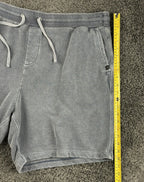 Outerknown Sur Sweatshorts Mens Faded Black Hemp Organic Cotton Blend Shorts XXL