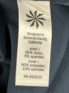Athleta Trekkie Skort Womens Gray Blue Hiking Travel Skirt Zip Pockets Size 0