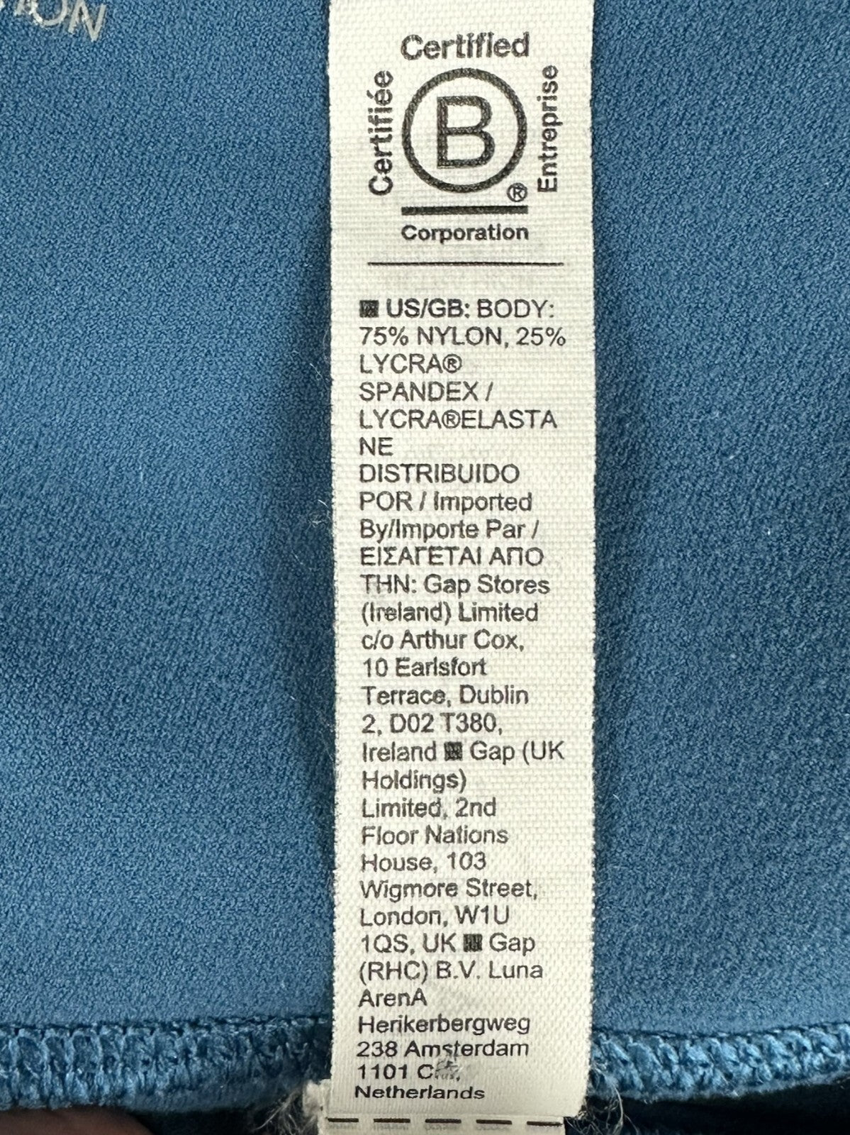 Athleta Womens XS Ultra High Rise Elation 7/8 Tight Leggings Blue Yoga