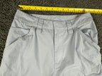 Alexander Wang Womens M High-Waisted Cotton Cargo Pants Light Blue