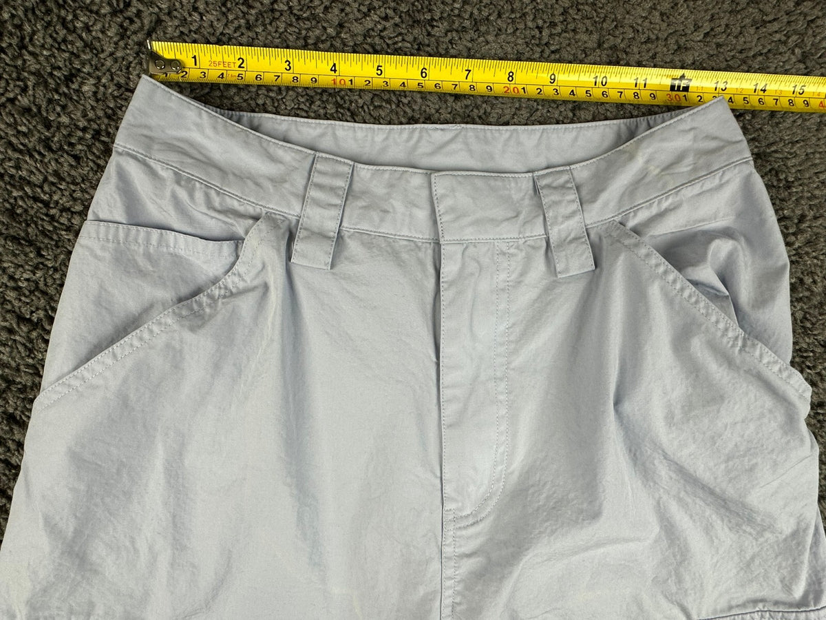 Alexander Wang Womens M High-Waisted Cotton Cargo Pants Light Blue