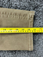 American Eagle Mens AirFlex+ Jeans Tan Brown Slim Straight Stretch Denim 32x32