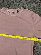 G-Star RAW Lash Men's Extra Large XL Long Sleeve T-Shirt Mauve Curved Hem