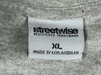 Streetwise Mens XL Gray LA Dopest Fernando Valenzuela Baseball T-Shirt