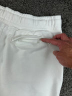 Nike NSW HBR Big Swoosh Fleece Shorts Mens XL White Black AR3161-100