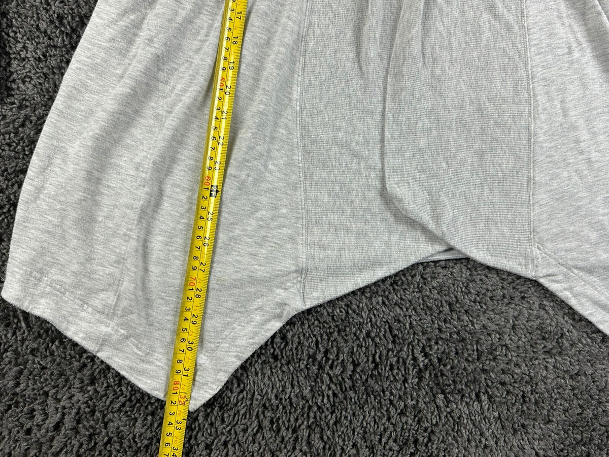 Athleta Pranayama II Wrap Cardigan Womens M Gray Heather Open Front Thumbholes M