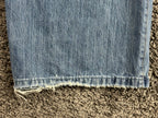 Hollister Low-Rise Super Baggy Jeans Womens Distressed Wide Leg Blue Y2K 10R W30