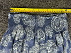 Lotus and Luna Harem Pants Womens S/M Blue Mandala Boho Smocked Jogger