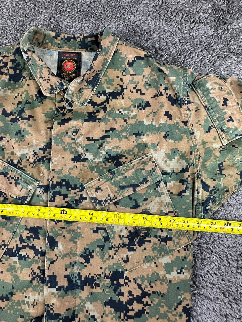 USMC Woodland Marpat Blouse Mens Medium Regular MCCUU Combat Utility Shirt