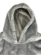 Redess Oversized Wearable Blanket Hoodie Grey Sherpa Lined Fleece Pullover OS