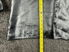 Max Deco Mens L Silver Grey Satin Long Sleeve Button Up Pajama Shirt Top
