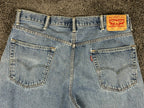 Levi's 550 Men's Relaxed Fit Tapered Leg Jeans Blue Denim 38x32(Fits 38x30)