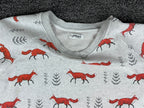 L.A. Soul Sweatshirt Womens M/L Gray Woodland Fox Print Crewneck