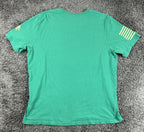 Grunt Style Battle of the Bulge American Flag Military T-Shirt Mens Green Sz XL
