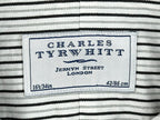 Charles Tyrwhitt Mens 16.5/34 Striped Dress Shirt French Cuff 100% Cotton
