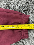 True Religion Core Jogger Sweatpants Mens L Burgundy Horseshoe Logo Lounge Pants
