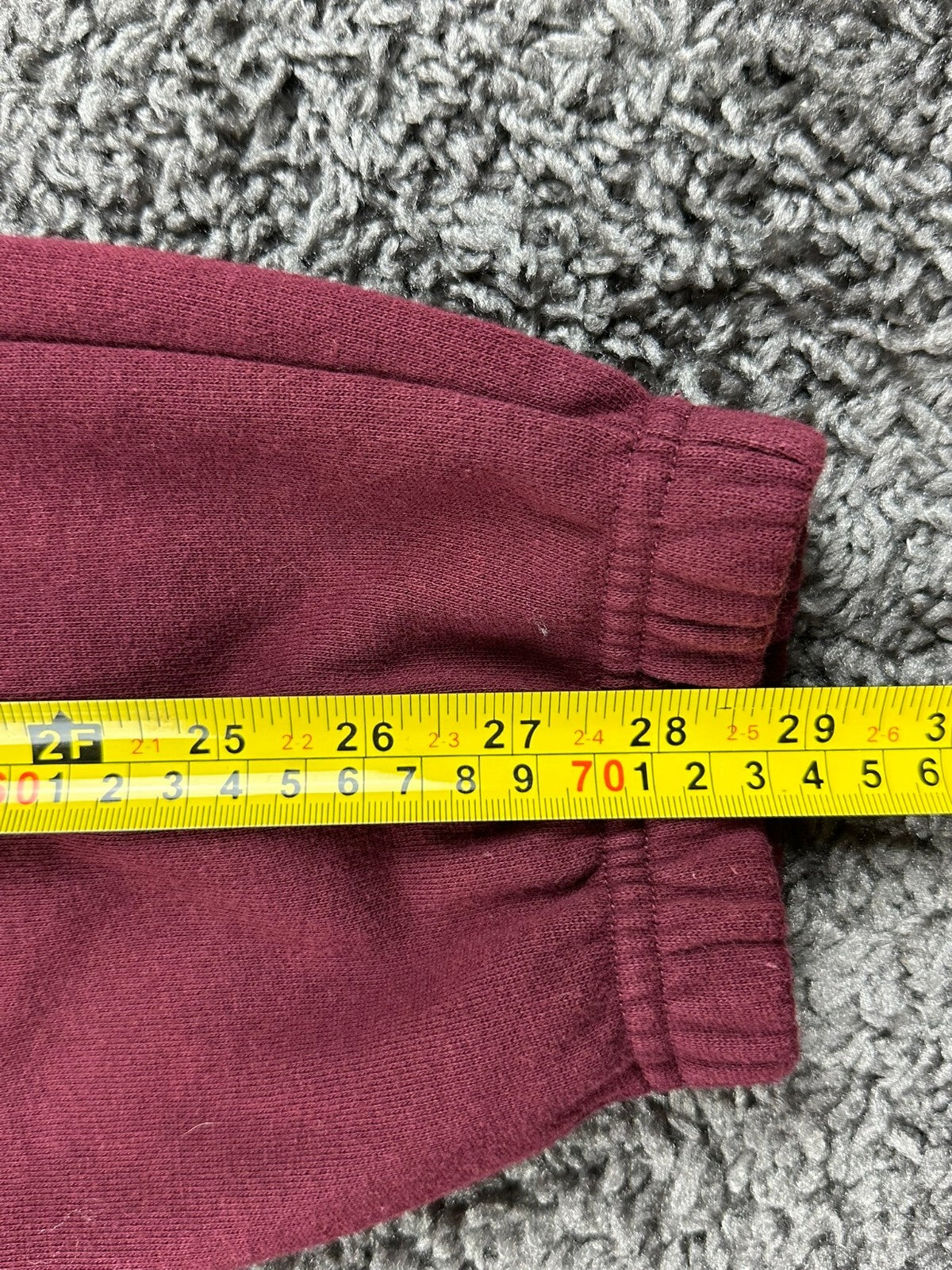True Religion Core Jogger Sweatpants Mens L Burgundy Horseshoe Logo Lounge Pants