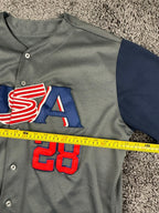 Majestic Buster Posey Team USA 2017 World Baseball Classic Jersey Gray Size 48
