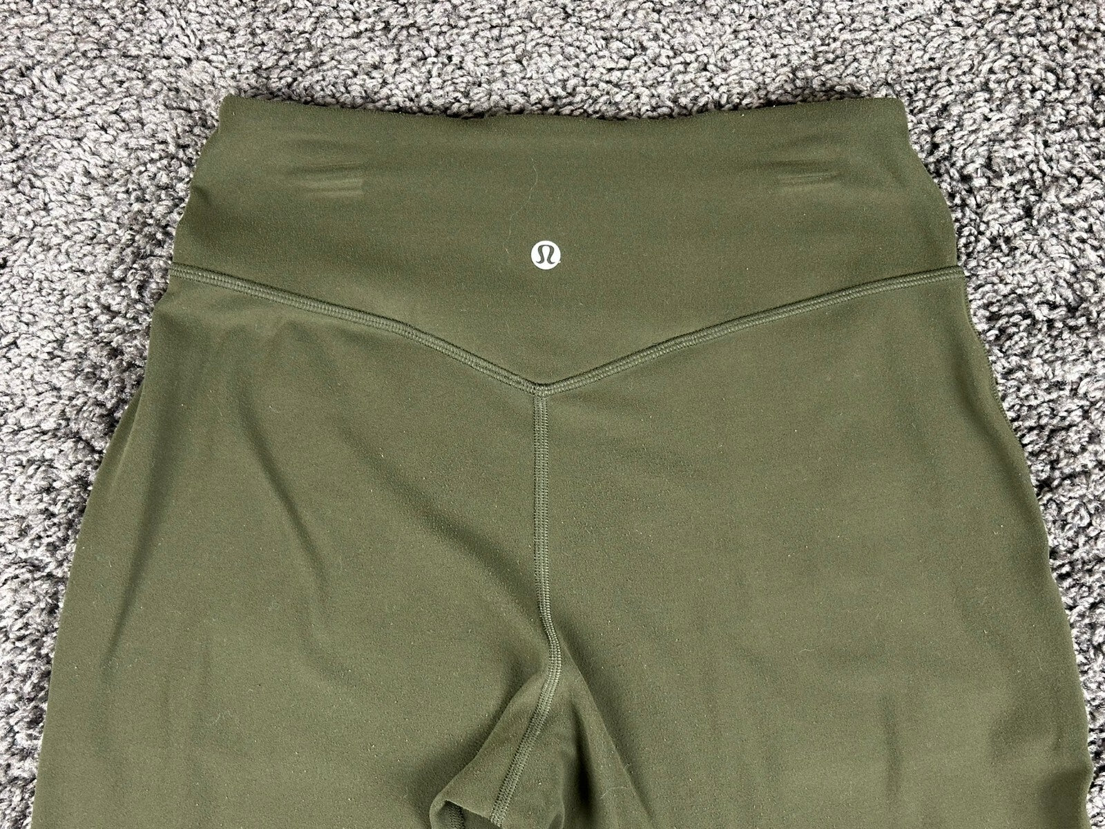 Lululemon Womens Align High Rise Jogger 28" Inseam Dark Olive Green Yoga Size 6