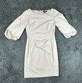 Lauren Ralph Lauren Womens 8 Blush Pink Ruched Balloon Sleeve Sheath Dress