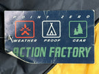 Point Zero Action Factory Montana Jacket Men Navy Yellow Weatherproof Sz M NWT