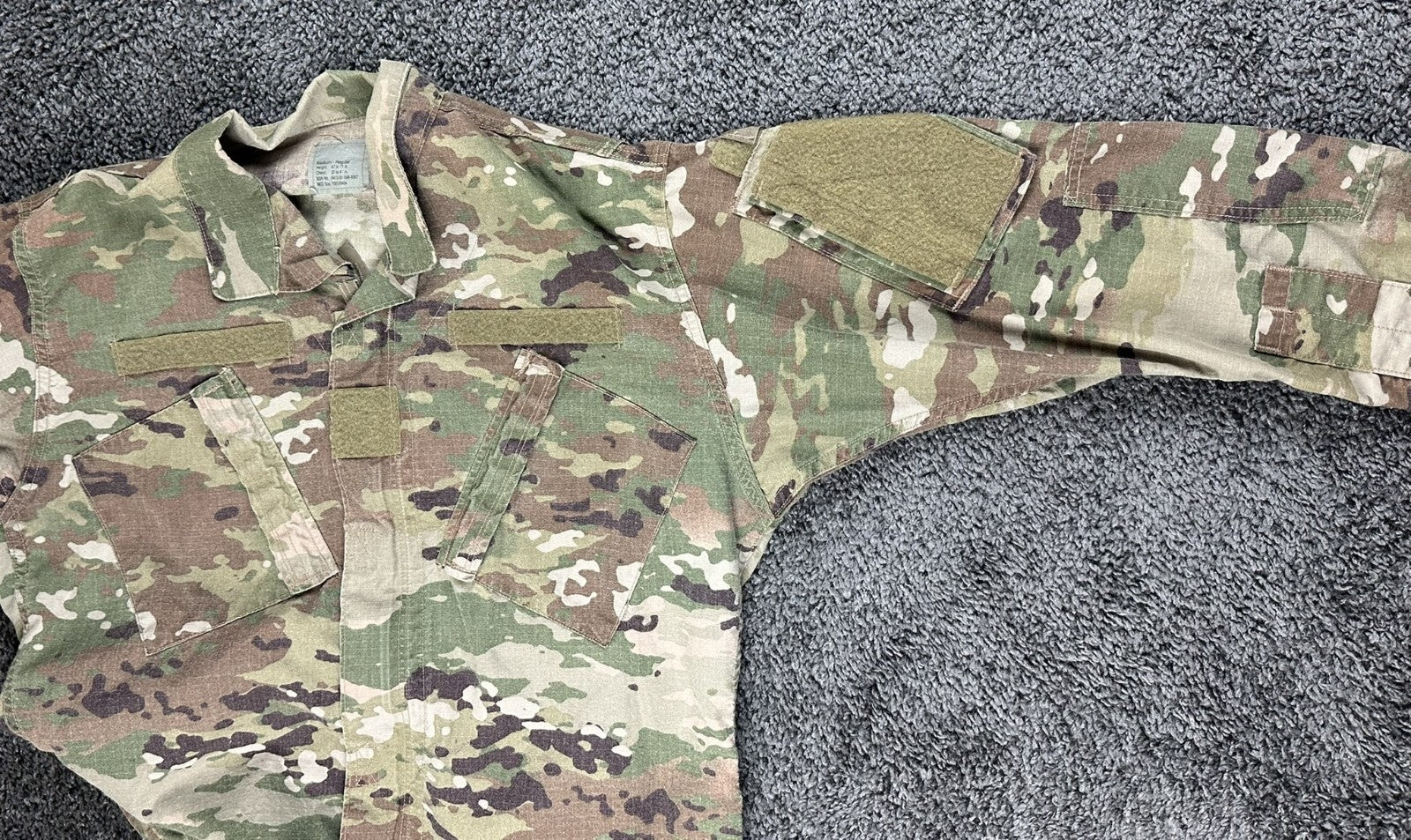 US Army OCP FRACU Combat Jacket  Regular Flame Resistant Multicam Coat Sz Medium