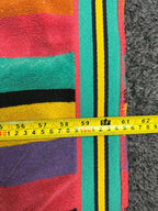 Vintage 90s Cecil Saydah Sunbrights Striped Beach Towel Karen Allen Cancun 96