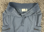 Athleta Trekkie Skort Womens Gray Blue Hiking Travel Skirt Zip Pockets Size 0