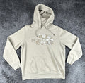 The North Face Half Dome Hoodie Men Tan Beige Camo Logo Pullover Sz Large