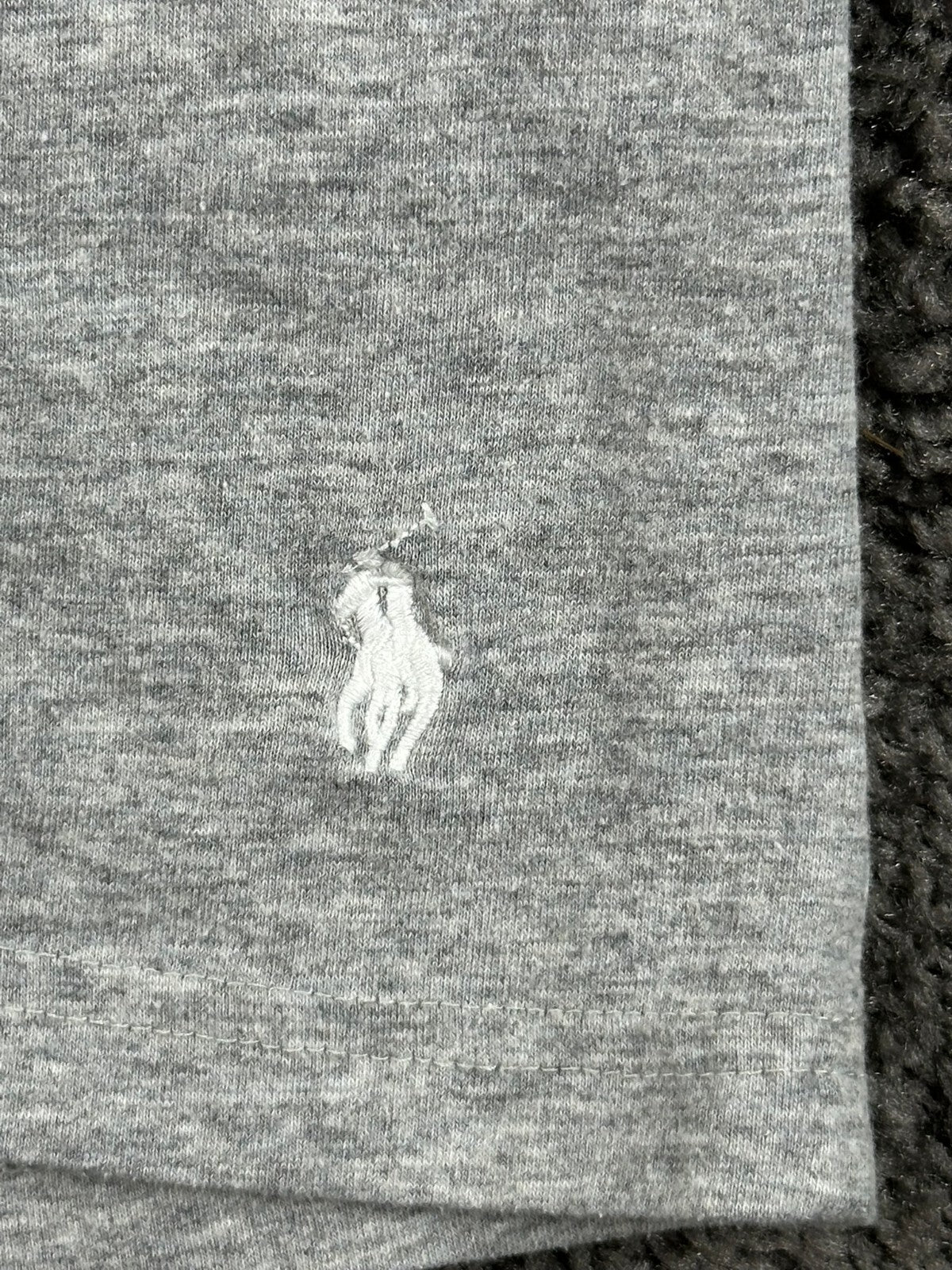 Lot 2 Polo Ralph Lauren Mens T Shirts Large White Grey Classic & Slim Fit Pony