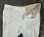 Cubavera Collection Mens White 100% Linen Pants Straight Leg Sz 38x32