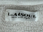 L.A. Soul Sweatshirt Womens M/L Gray Woodland Fox Print Crewneck