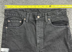 Vintage Levis 505 Jeans Mens 34x30 Black Made In USA Painted Distressed Grunge
