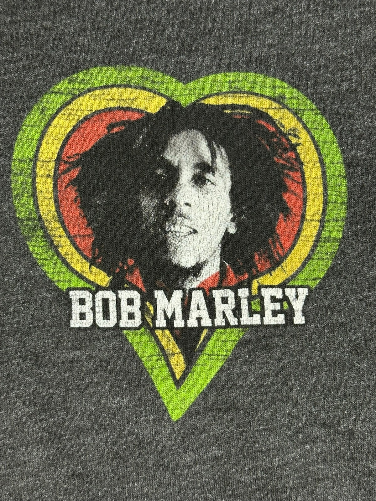 Bob Marley Zion Rootswear One Love Full Zip Hoodie Rasta Graphic Sweatshirt Sz M