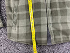 Voyager Mens Green Plaid Sherpa Lined Fleece Shirt Jacket Snap Shacket Sz Large