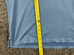 TravisMathew Polo Shirt Men Blue Pima Cotton Stretch Cranwell Golf Resort Sz L
