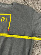McDonalds Employee Gray Crewneck Sweatshirt Golden Arches Graphic Pullover XXL