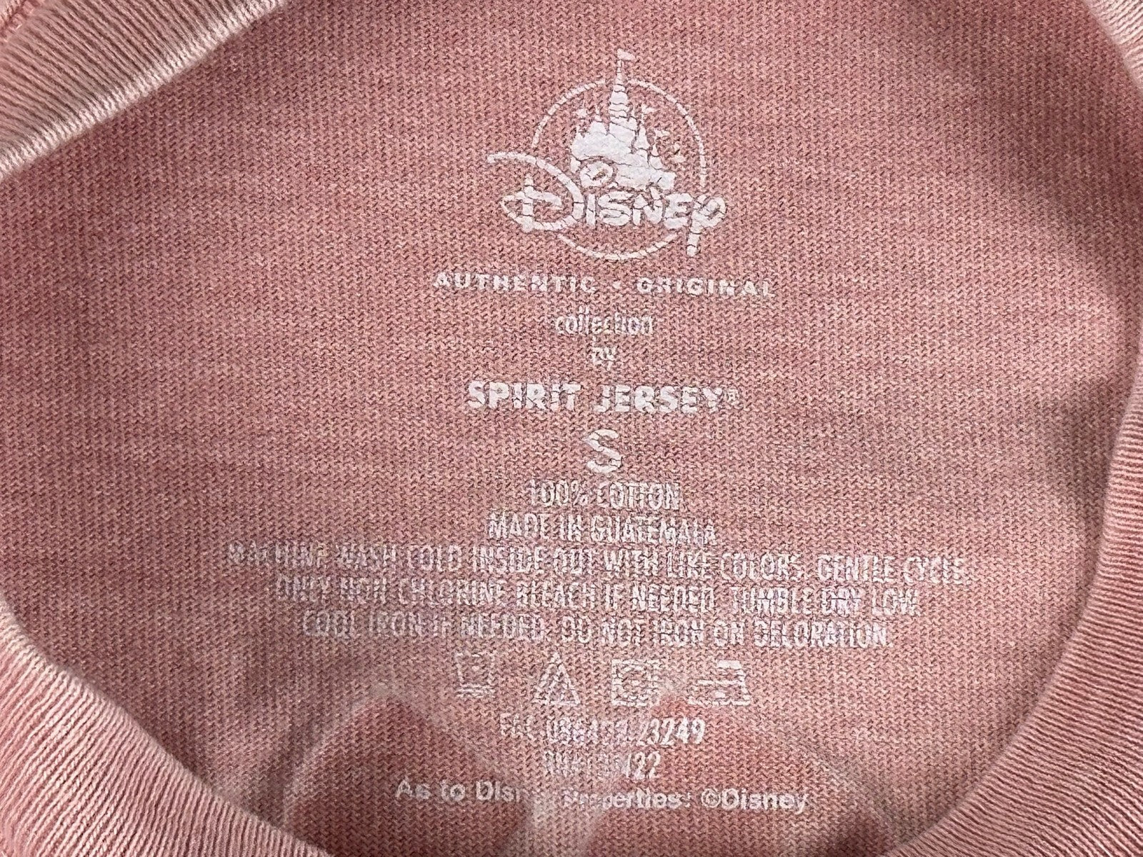 Disneyland Resort Spirit Jersey Womens Pink Gold Glitter Long Sleeve Sz Small