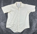 Vintage Manhattan The Natural Shirt Mens Beige Short Sleeve Button Down 18 Tall