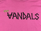 The Vandals Punk Rock Band Pink Graphic T-Shirt Size L