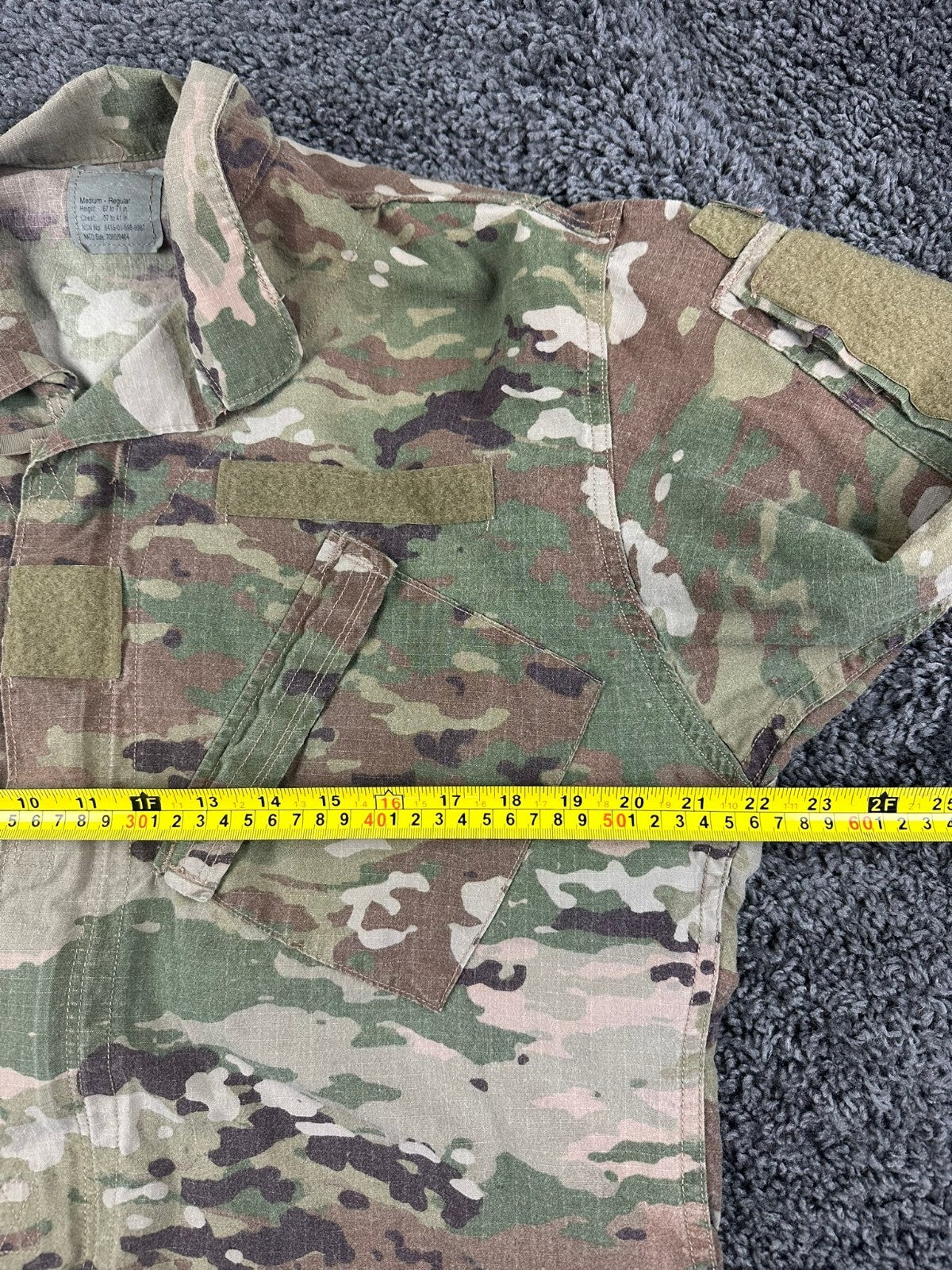 US Army OCP FRACU Combat Jacket  Regular Flame Resistant Multicam Coat Sz Medium