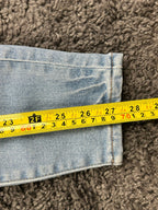 Good American Womens 0/25 Light Wash Good Legs Low Crop Skinny Jeans