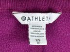 Athleta Womens XS Magenta Purple Coaster Luxe Recover Sweatshirt Thumbholes