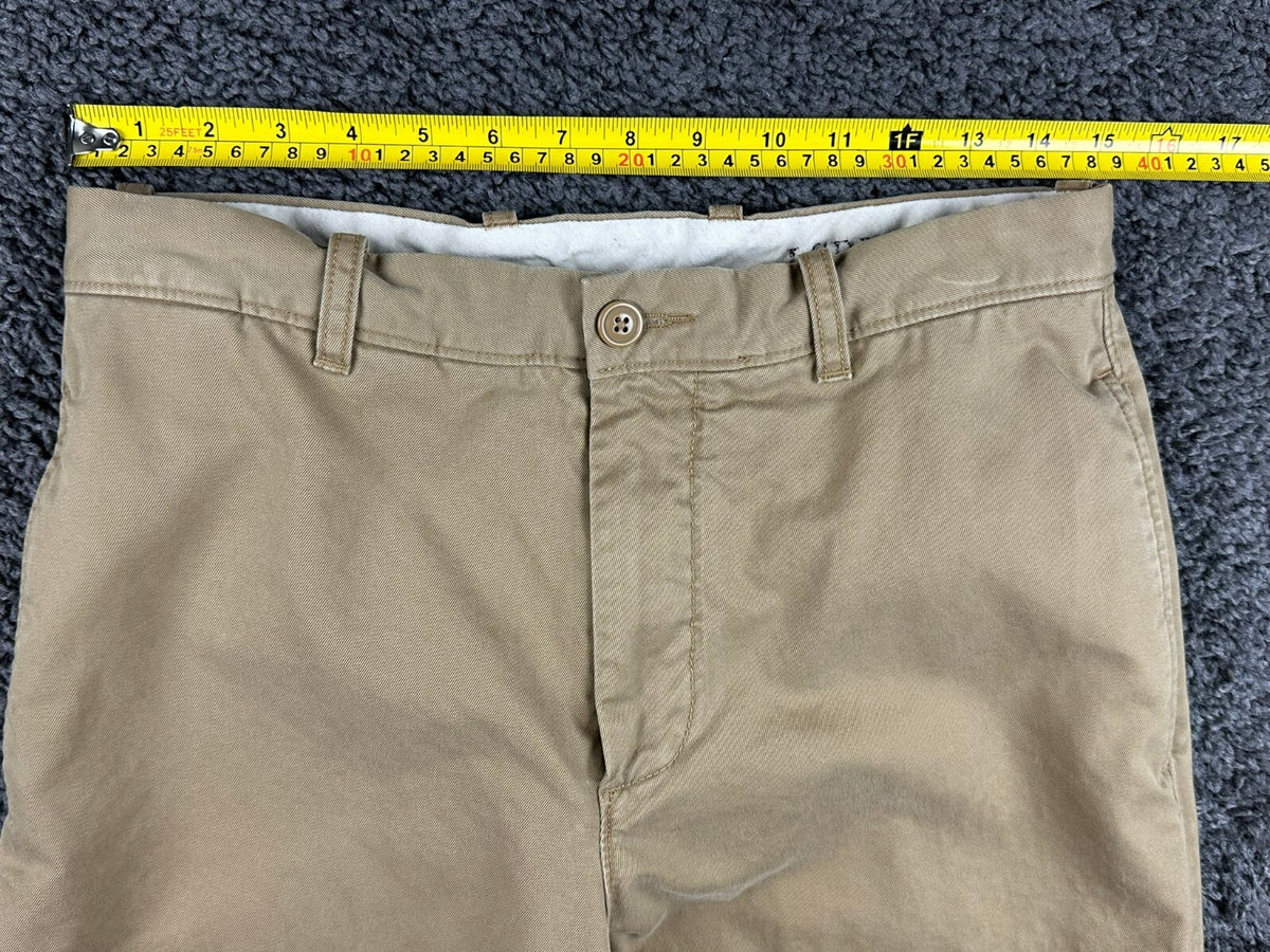 J.Crew Mens 30x32 Khaki Broken In Regular Fit Cotton Chino Casual Pants