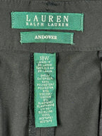 Lauren Ralph Lauren Andover Pants Black Stretch Dress Trousers Plus Size 18W
