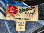 Vintage Hilo Hattie Womens Small Blue Tropical Floral Print A-Line Sundress