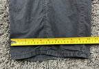 Zara Mens Wide Leg Cargo Pants Baggy Multi Pocket Washed Gray Black Size M